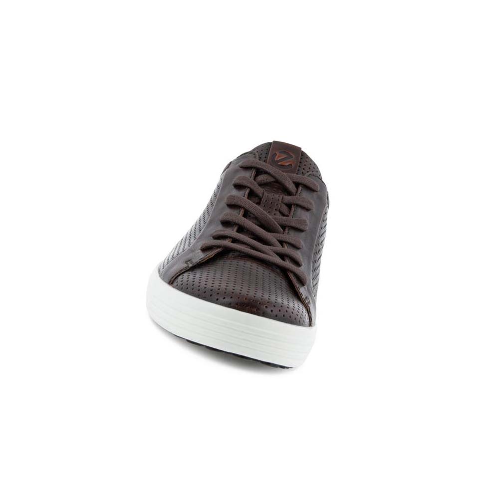 Ecco Soft 7 Laced Fritidssko Herre Kaffe | NO 477RVD